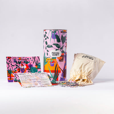 Indoor Jungle 500 Piece Art Jigsaw Puzzle for Adults Puzzle Tube Tote Bag Jigsaw Puzzle Gift For Her