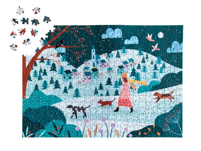 Winter Wanderland 1000 750 Piece Art Jigsaw Puzzle for Adults Puzzle Tube Tote Bag Jigsaw Puzzle UK Gift For Her