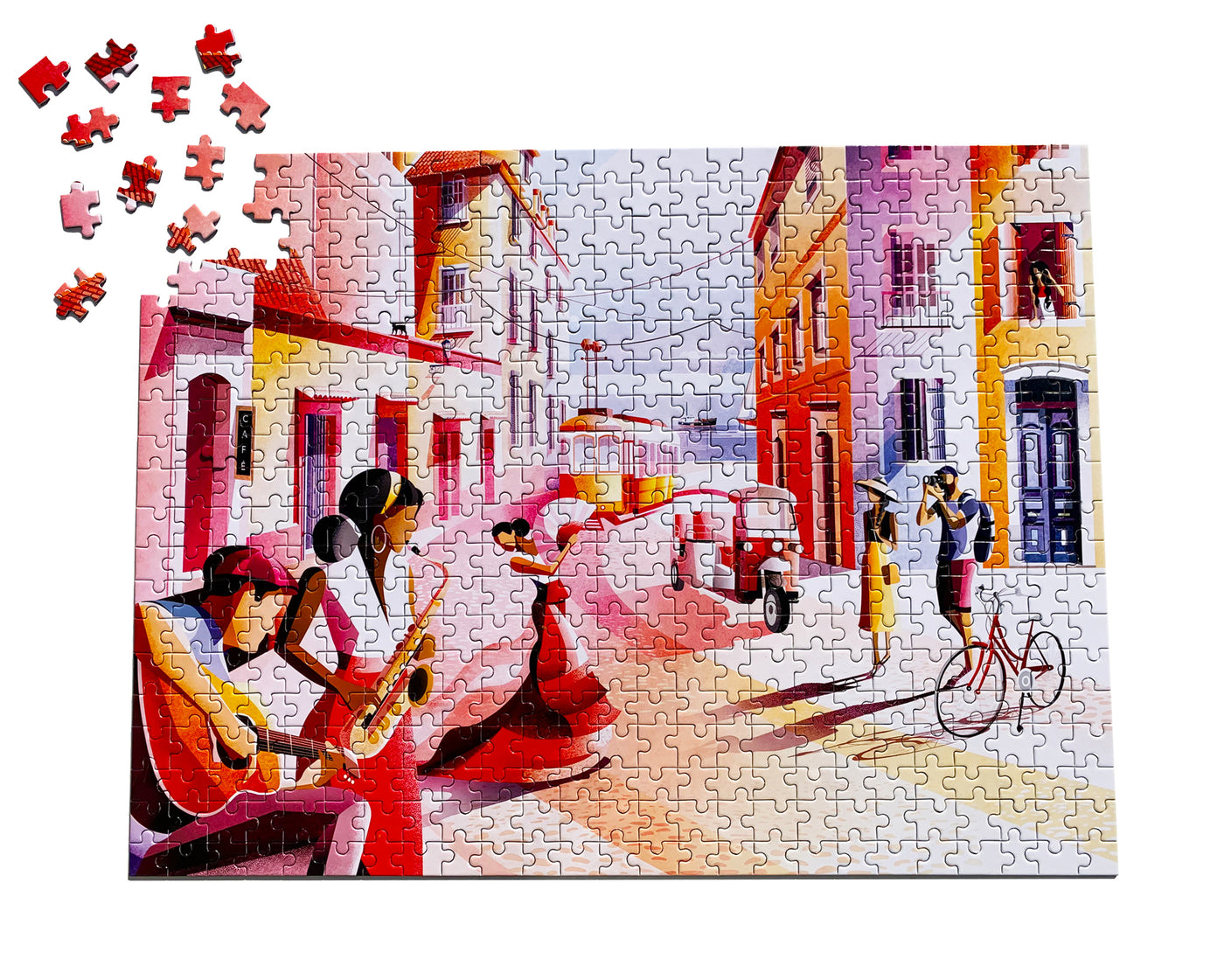 Sounds of Summer 500 Piece Art Jigsaw Puzzle for Adults Puzzle Tube Tote Bag Jigsaw Puzzle Gift For Her