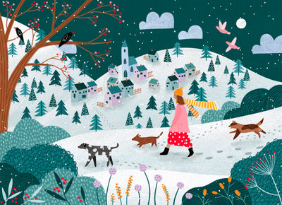Winter Wanderland 1000 750 Piece Art Jigsaw Puzzle for Adults Puzzle Tube Tote Bag Jigsaw Puzzle UK Gift For Her